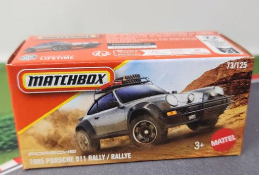 Matchbox 2026 Power Grabs #073/125, 1985 Porsche 911 Rally, grey