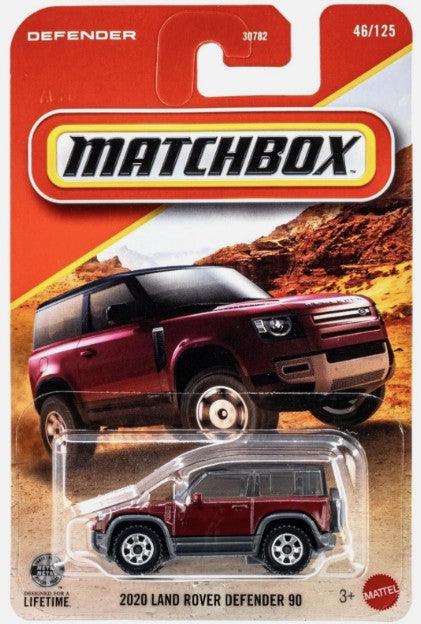 Matchbox 2026 #046/125, 2020 Land Rover Defender 90, dark red