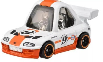 Hot Wheels 2025 Tooned Gulf 5/5, '94 Toyota Supra, NEW/LOOSE, Gulf racing white