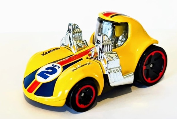 Hot Wheels 2023 #170/250, Tooned Twin Mill, NEW/LOOSE, yellow