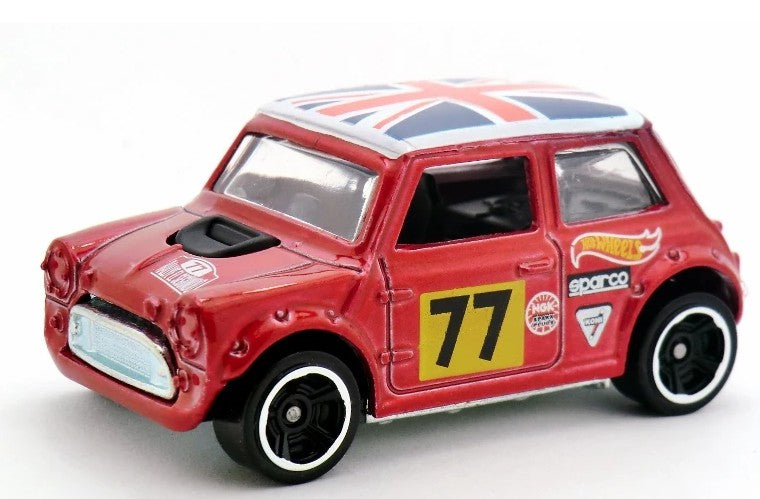 Hot Wheels 2014 #194/250, Mini Cooper, NEW/LOOSE, metalflake dark red