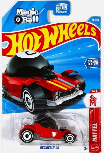 Hot Wheels 2026 #070/250 Decidedly Go, red
