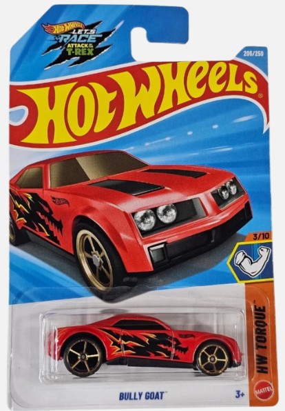 Hot Wheels 2026 #206/250, Bully Goat, red