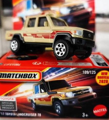 Matchbox 2025 Power Grabs #109/125, '17 Toyota Landcruiser 78, tan