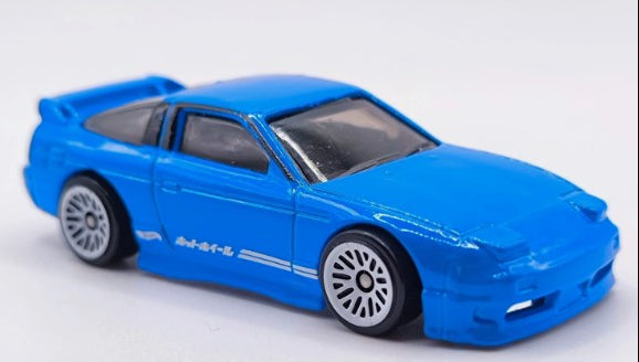 Hot Wheels 2024 #211/250 '96 Nissan 180SX Type X, NEW/LOOSE, blue
