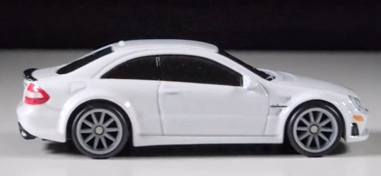 Hot Wheels 2026 Premium Power Trip 3/5, 2008 Mercedes-Benz CLK 63 AMG Black Series, NEW/LOOSE, white