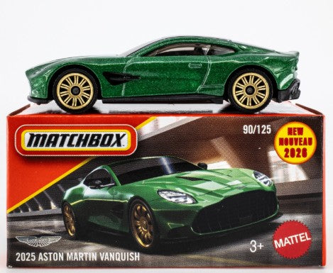 Matchbox 2026 Power Grabs #090/125, 2025 Aston Martin Vanquish, green