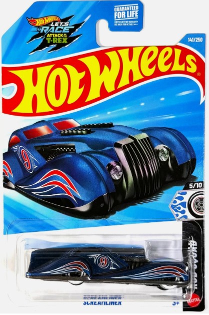 Hot Wheels 2026 #141/250, Screamliner, blue