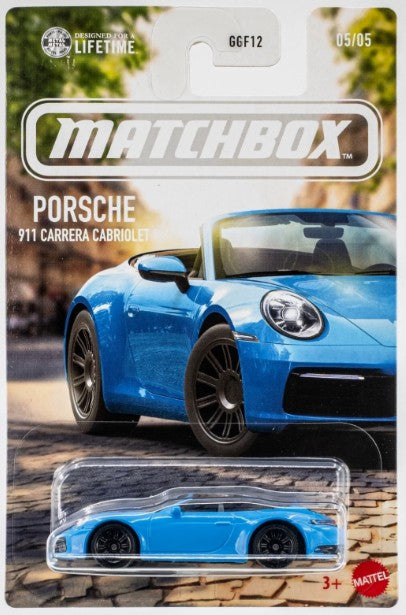 Matchbox 2026 European Cars Series 5/5, Porsche 911 Carrera Cabriolet, blue