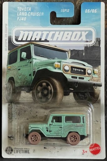Matchbox 2026 Rally Series 05/05, Toyota Land Cruiser FJ40, mint green