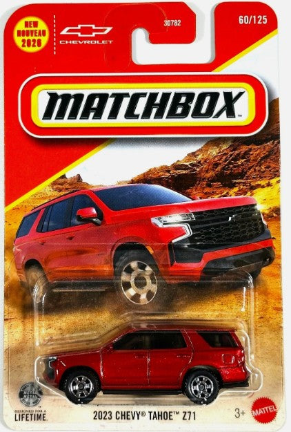 Matchbox 2026 #060/125, 2023 Chevy Tahoe Z71, red