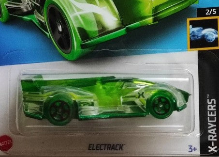 Hot Wheels 2022 #149/250, Electrack, NEW/LOOSE, clear/green