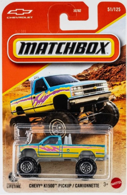 Matchbox 2026 #051/125, Chevy K1500 Pickup, aqua
