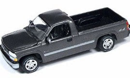 Johnny Lightning, 2000 Chevrolet Silverado (from Truck and Trailer set) Truck ONLY, NEW/LOOSE, dark grey