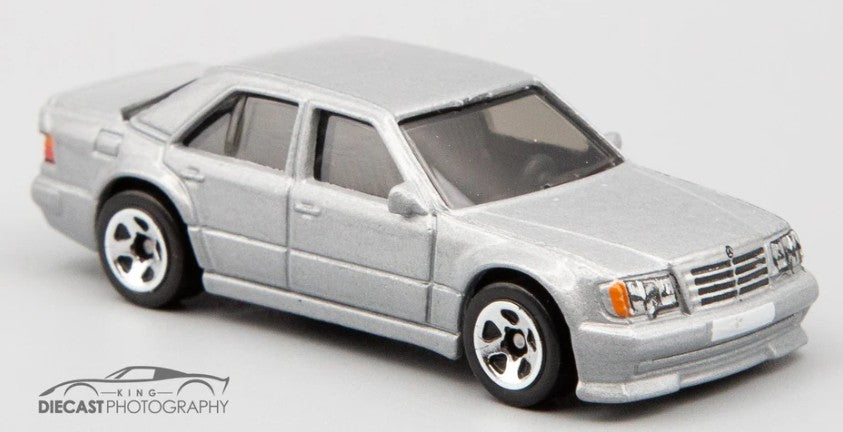 Hot Wheels 2021 #145/250, Mercedes-Benz 500 E, NEW/LOOSE, metalflake silver