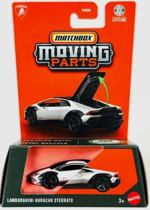 Matchbox 2026 Moving Parts, Lamborghini Huracan Sterrato, white