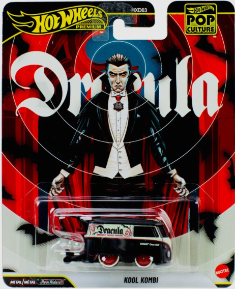 Hot Wheels 2026 Premium Pop Culture, Dracula Kool Kombi, matte black