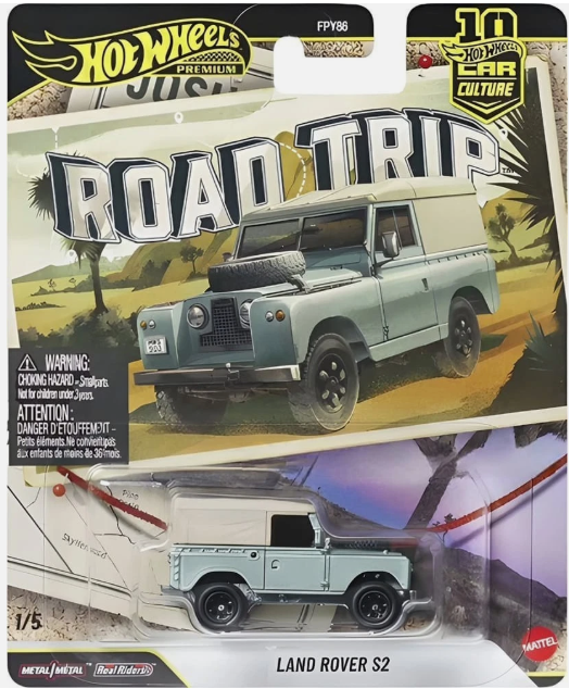 Hot Wheels 2026 Premium Road Trip 1/5, Land Rover S2, mint green