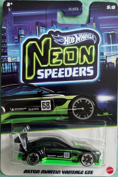 Hot Wheels 2026 Neon Speeders, Aston Martin Vantage GTE, black