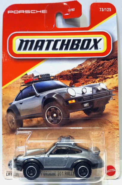 Matchbox 2026 #073/125, 1985 Porsche 911 Rally, grey