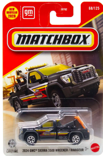 Matchbox 2026 #068/125, 2024 GMC Sierra 3500 Wrecker, black