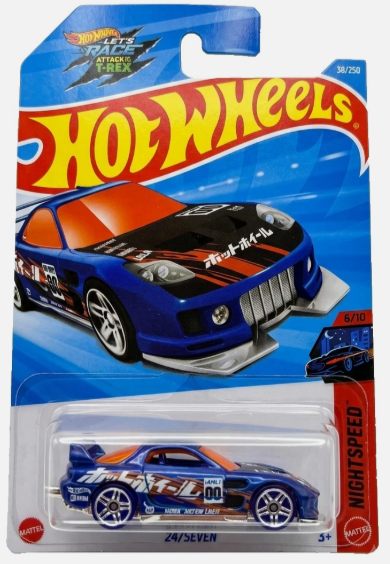 Hot Wheels 2026 #038/250, 24/Seven, blue