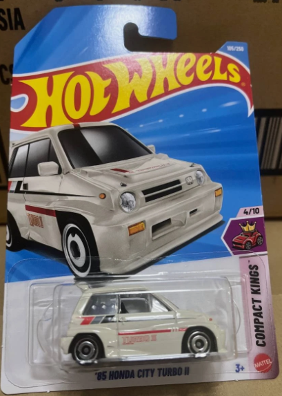 Hot Wheels 2026 #105/250 '85 Honda City Turbo II, white