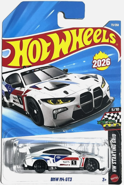 Hot Wheels 2026 #073/250, BMW M4 GT3, white