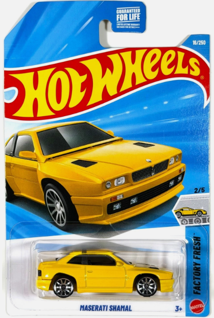 Hot Wheels 2026 #016/250 Maserati Shamal, yellow
