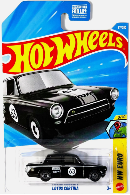 Hot Wheels 2026 #067/250 Lotus Cortina, black