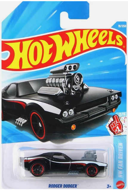 Hot Wheels 2026 #019/250, Rodger Dodger, black