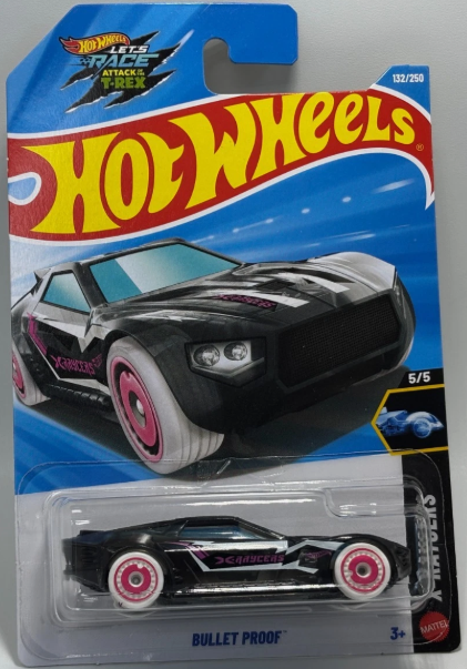 Hot Wheels 2026 #132/250, Bullet Proof, clear black