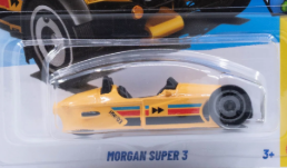 Hot Wheels 2026 #138/250, Morgan Super 3, NEW/LOOSE, yellow