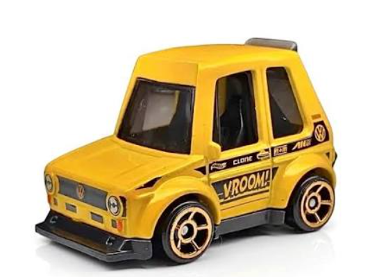 Hot Wheels 2026 #193/250, Tooned Volkswagen Golf Mk1, NEW/LOOSE, yellow