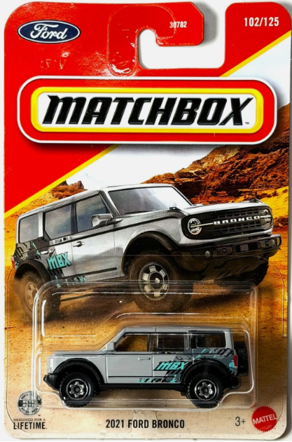 Matchbox 2026 #102/125, 2021 Ford Bronco, grey