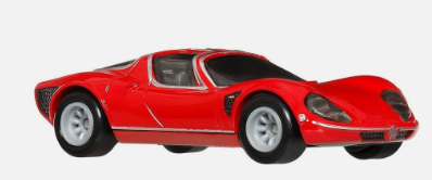 Hot Wheels 2025 Premium Car Culture Two Pack, '69 Alfa Romeo 33 Stradale, NEW/LOOSE, red