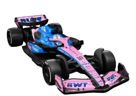 Hot Wheels 2026 Premium F1 2025 Racing, BWT Alpine - #10 Pierre Gasly, NEW/LOOSE, blue/pink