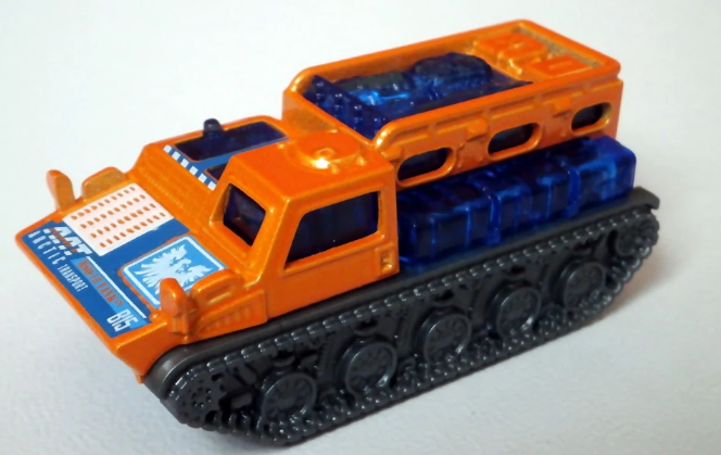 Matchbox 2018 #057/125, RSQ-18 Tank, NEW/LOOSE, orange