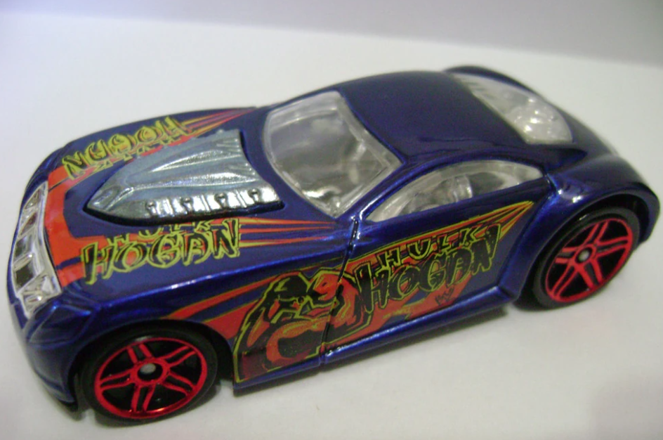 Hot Wheels 2006 #110 WWE 5/5, Sir Ominous, NEW/LOOSE, metalflake dark blue