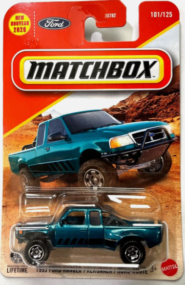 Matchbox 2026 #101/125, 1993 Ford Ranger PreRunner, teal