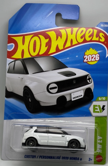 Hot Wheels 2026 #115/250, Custom 2020 Honda e, white