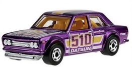 Hot Wheels 2026 Silver Series The Hot Ones Mix A 8/8, '71 Datsun 510, NEW/LOOSE, spectraflame purple