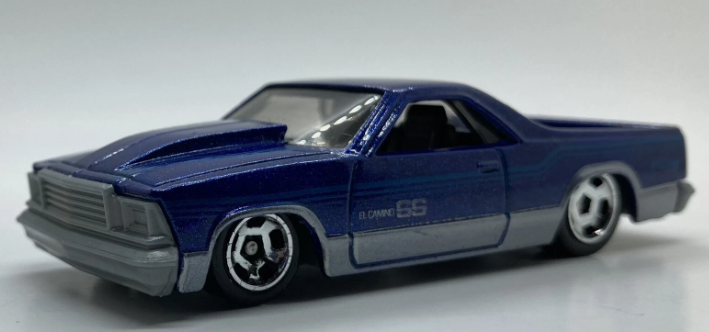 Hot Wheels 2023 #026/250, '80 El Camino, NEW/LOOSE, metalflake navy blue