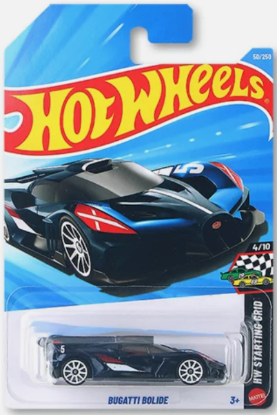 Hot Wheels 2026 #050/250, Bugatti Bolide, metalflake dark blue