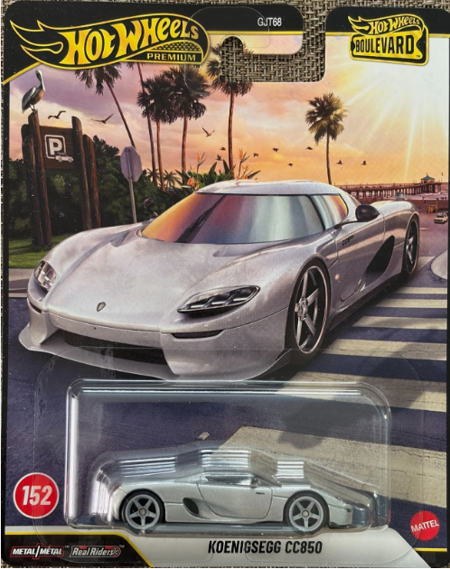 Hot Wheels Boulevard Series #152, Koenigsegg CC850, silver