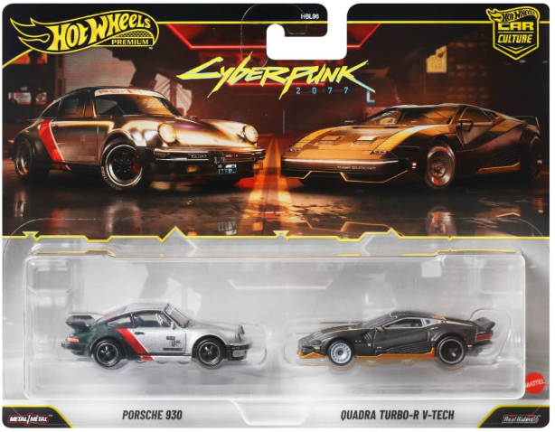 Hot Wheels 2026 Premium 2-Pack, Porsche 930 & Quadra Turbo-R V-tech