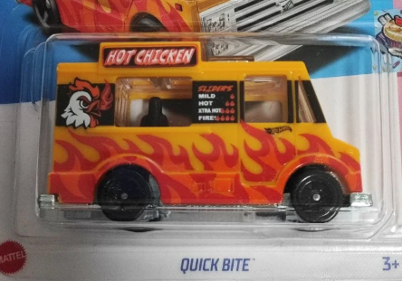 Hot Wheels 2023 #031/250, Quick Bite, NEW/LOOSE, yellow