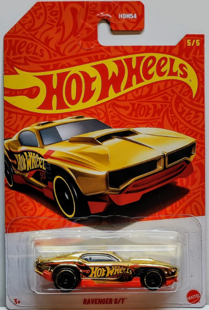 Hot Wheels 2027 59th Anniversary Mix 1 5/5, Ravenger S/T, gold chrome