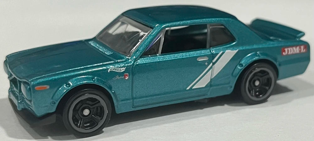 Hot Wheels 2022 #187/250, Nissan Skyline H/T 2000GT-X, NEW/LOOSE, teal