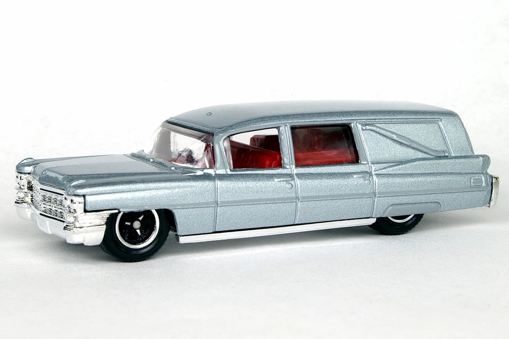 Matchbox 2008 #055/75, 1963 Cadillac Hearse, NEW/LOOSE, silver
